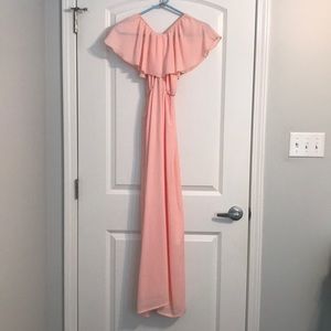 Long pink dress